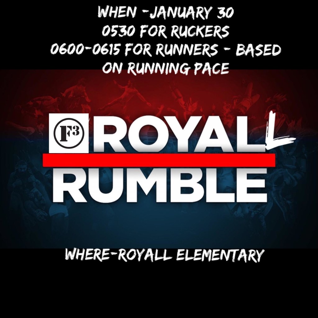 Pre-blast for the week of 1/10/20